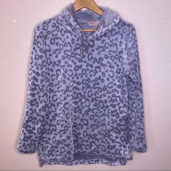 Philosophy Gray Leopard Print Hoodie Medium - Picture 1 of 10